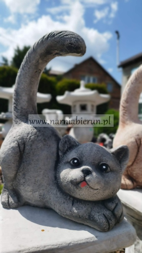 Figurka betonowa Figura Kot Filemonek kotek 35 cm.