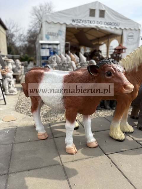 Figurka ogrodowa KROWA Cielę krówka cielak 100 cm.