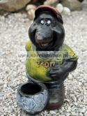 Figurka ogrodowa Kret Krecik Piłkarz z piłką doniczką donica 46 cm.