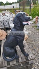 Figurka z żywicy Pies Labrador czarny 70 cm