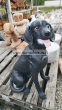 Figurka z żywicy Pies Labrador czarny 70 cm
