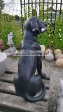 Figurka z żywicy Pies Labrador czarny 70 cm