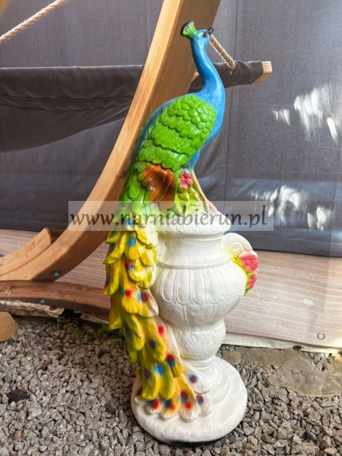 Figurka ogrodowa z żywicy Paw Pawik 83 cm.