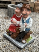 Figurka z żywicy Babcia i dziadek 50 cm.