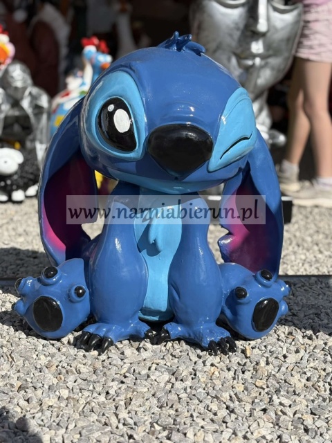 Figurka z żywicy Stich sticz kosmita niebieski 60 cm