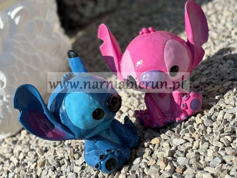 Figurka z żywicy Stich sticz kosmita niebieski mały 23 cm.
