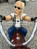 Figurka z żywicy MOTOCYKLISTA HARLEY MOTOR 75 cm