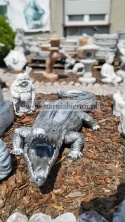 Figurka z żywicy Krokodyl gigant aligator 140 cm 4 kolory srebrny złoty biały czarny