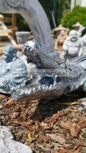 Figurka z żywicy Krokodyl gigant aligator 140 cm 4 kolory srebrny złoty biały czarny