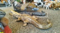 Figurka z żywicy Krokodyl gigant aligator 140 cm 4 kolory srebrny złoty biały czarny