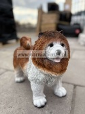 Figurka z żywicy Pies chow chow 36 cm.