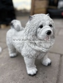 Figurka z żywicy Pies chow chow 36 cm.
