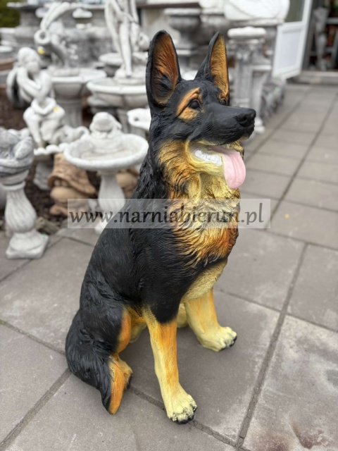 Figurka z żywicy Pies Owczarek Wilczur 92 cm.