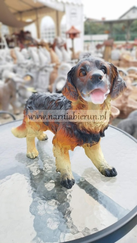 Figurka z żywicy Pies Piesek Kundelek kundel 36 cm.