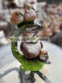 Figurka z żywicy SOWA sowy na pniu sówka 32 cm.