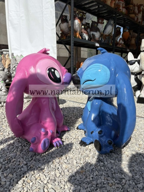 Figurka z żywicy Angel sticz Stich kosmita różowy 60 cm