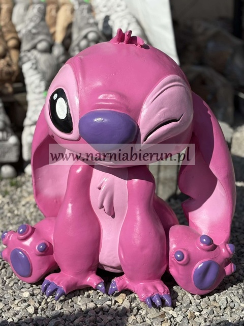 Figurka z żywicy Angel sticz Stich kosmita różowy 60 cm
