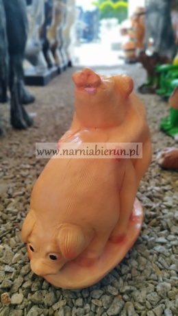 Figurka z żywicy Świnia Prosię Świnki tańczące 40 cm