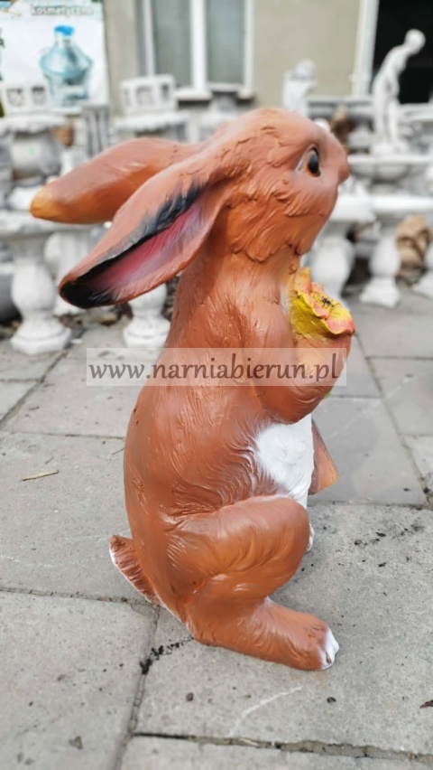 Figurka z żywicy Zając welcome zajączek 73 cm.