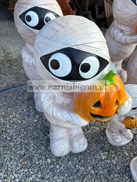 Figura z Żywicy MUMIA DUŻA Halloween Dynia 90cm.