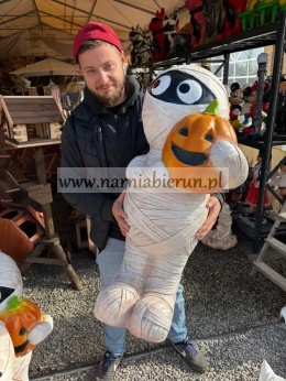 Figura z Żywicy MUMIA DUŻA Halloween Dynia 90cm.