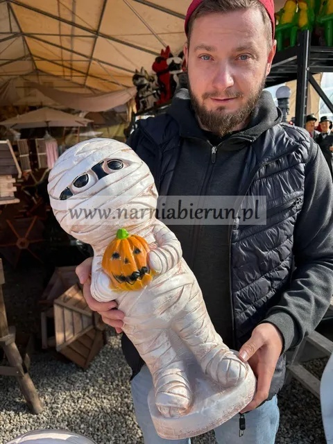 Figura z Żywicy MUMIA MAŁA Halloween Dynia 55 cm.