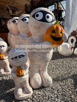 Figura z Żywicy PAKIET PARA MUMIE MUMIA DUŻA I MAŁA Halloween Dynia