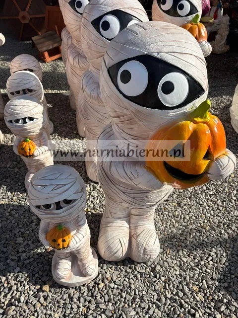 Figura z Żywicy PAKIET PARA MUMIE MUMIA DUŻA I MAŁA Halloween Dynia