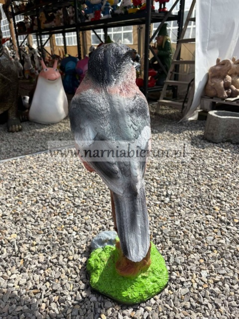 Figurka ogrodowa z żywicy Ptaszek na konarku Ptak 70 cm