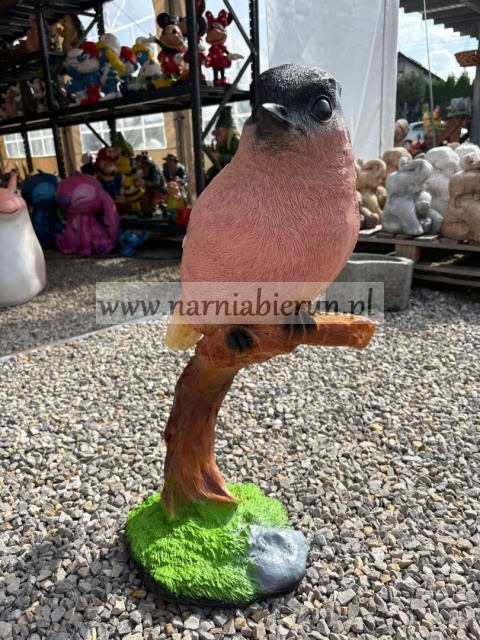 Figurka ogrodowa z żywicy Ptaszek na konarku Ptak 70 cm