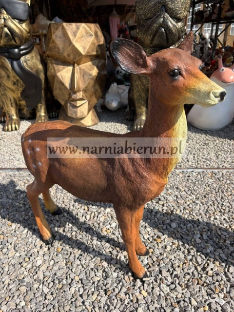 Figurka z żywciy Duża SARNA Sarenka stojąca 73 cm.