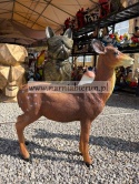 Figurka z żywciy Duża SARNA Sarenka stojąca 73 cm.