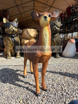 Figurka z żywciy Duża SARNA Sarenka stojąca 73 cm.