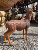 Figurka z żywciy Duża SARNA Sarenka stojąca 73 cm.