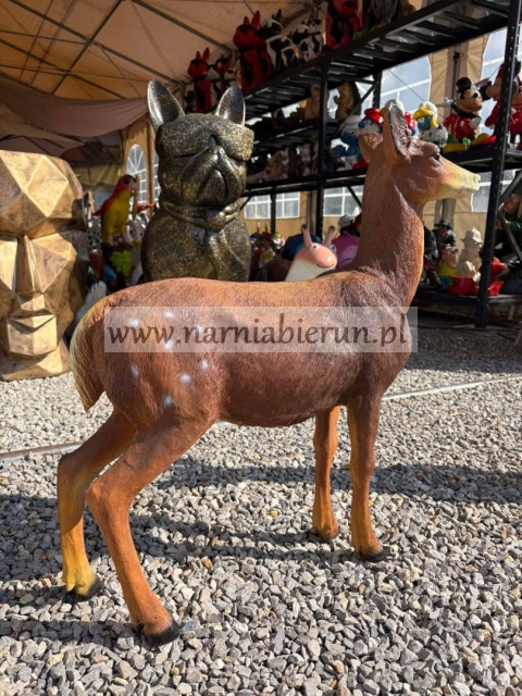 Figurka z żywciy Duża SARNA Sarenka stojąca 73 cm.