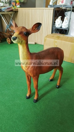 Figurka z żywciy Duża SARNA Sarenka stojąca 66 cm.