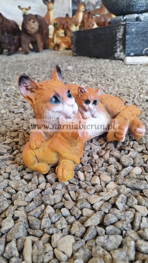 Figurka z żywcy KOT KOTEK Kotki z mamą 30 cm