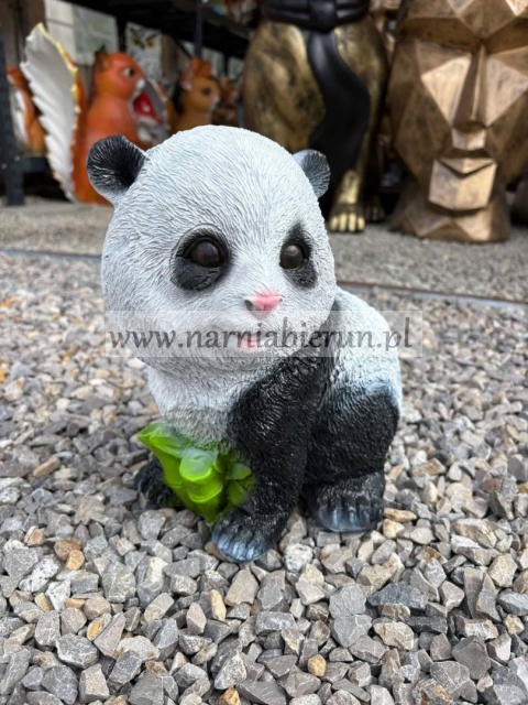 Figurka z żywicy BOBO PANDA MAŁA MIŚ podparta 27 cm