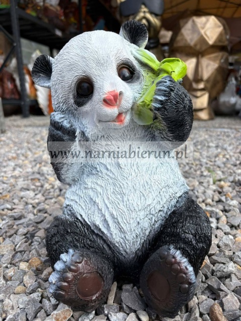 Figurka z żywicy BOBO PANDA MAŁA MIŚ siedząca 30 cm