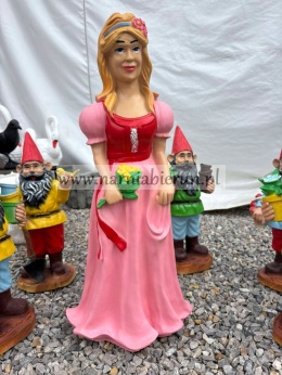 Figurka z żywicy Dziewczynka księżniczka AURERORA Śnieżka 70 cm