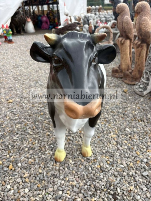 Figurka z żywicy KROWA BRĄZOWA CZARNA 104 cm