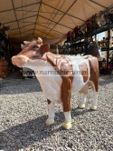 Figurka z żywicy KROWA BRĄZOWA CZARNA 104 cm