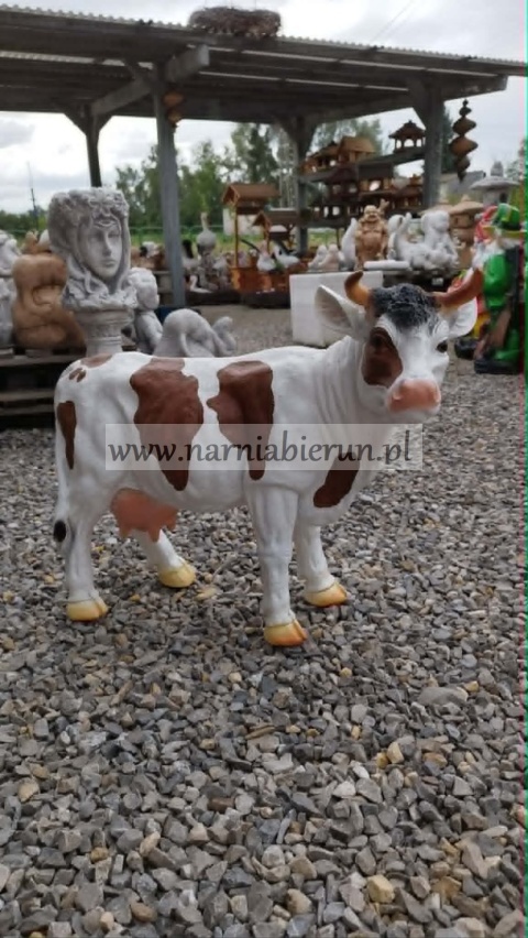 Figurka z żywicy Krowa czarna brązowa 60cm