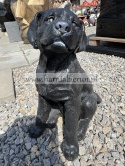 Figurka z żywicy Labrador mały pies czarny 35 cm.