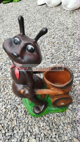 Figurka z żywicy MRÓWKA z donicą donica 28 cm