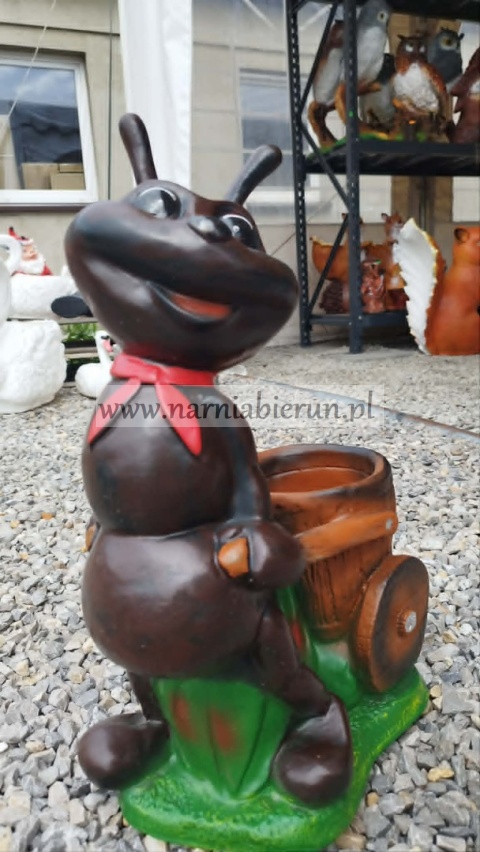 Figurka z żywicy MRÓWKA z donicą donica 28 cm