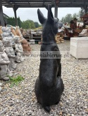 Figurka z żywicy Pies DOBERMAN czarny 75 cm