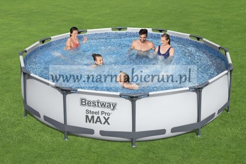 Basen stelażowy ogrodowy 305 x 76 cm Bestway Steel Pro Max 56408 Basen stelażowy ogrodowy 305 x 76 cm Bestway Steel Pro Max 56408