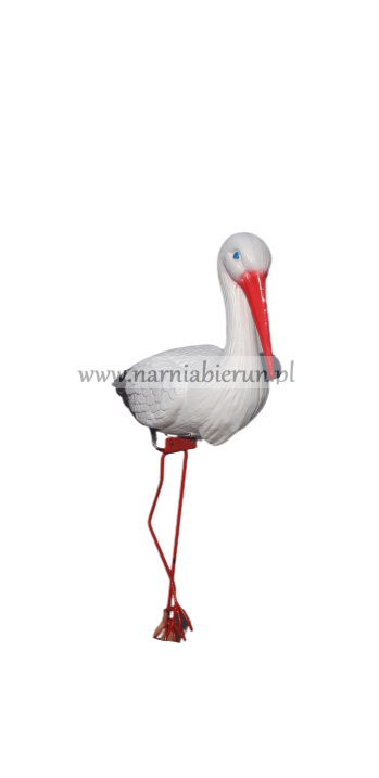 Figurka plastikowa bociek do wbicia BOCIAN średni H80 Figurka plastikowa bociek do wbicia BOCIAN średni H80