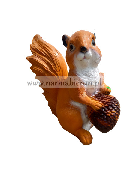 Figurka z żywicy Wiewiórka Wiewiór z orzeszkiem 55x65x35cm Figurka z żywicy Wiewiórka Wiewiór z orzeszkiem 55x65x35cm